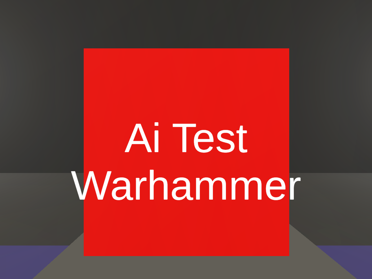 Beta test Warhammer AI