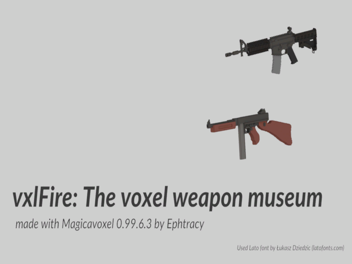 vxlFire˸ The voxel weapon museum