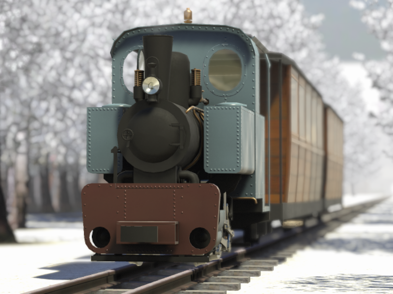 Driveable Steam Train -Winter Edition-
