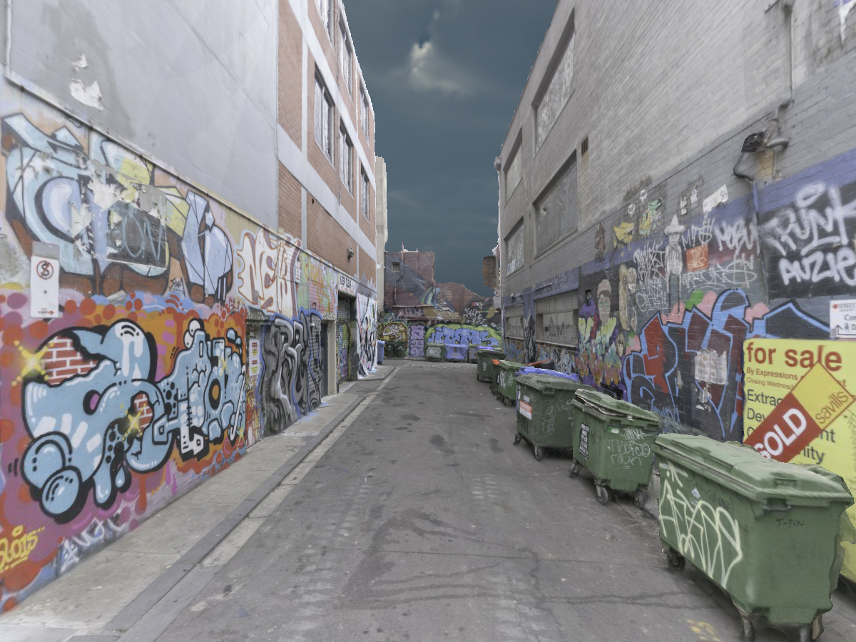 Graffiti Alleyway 〈3D Scan〉