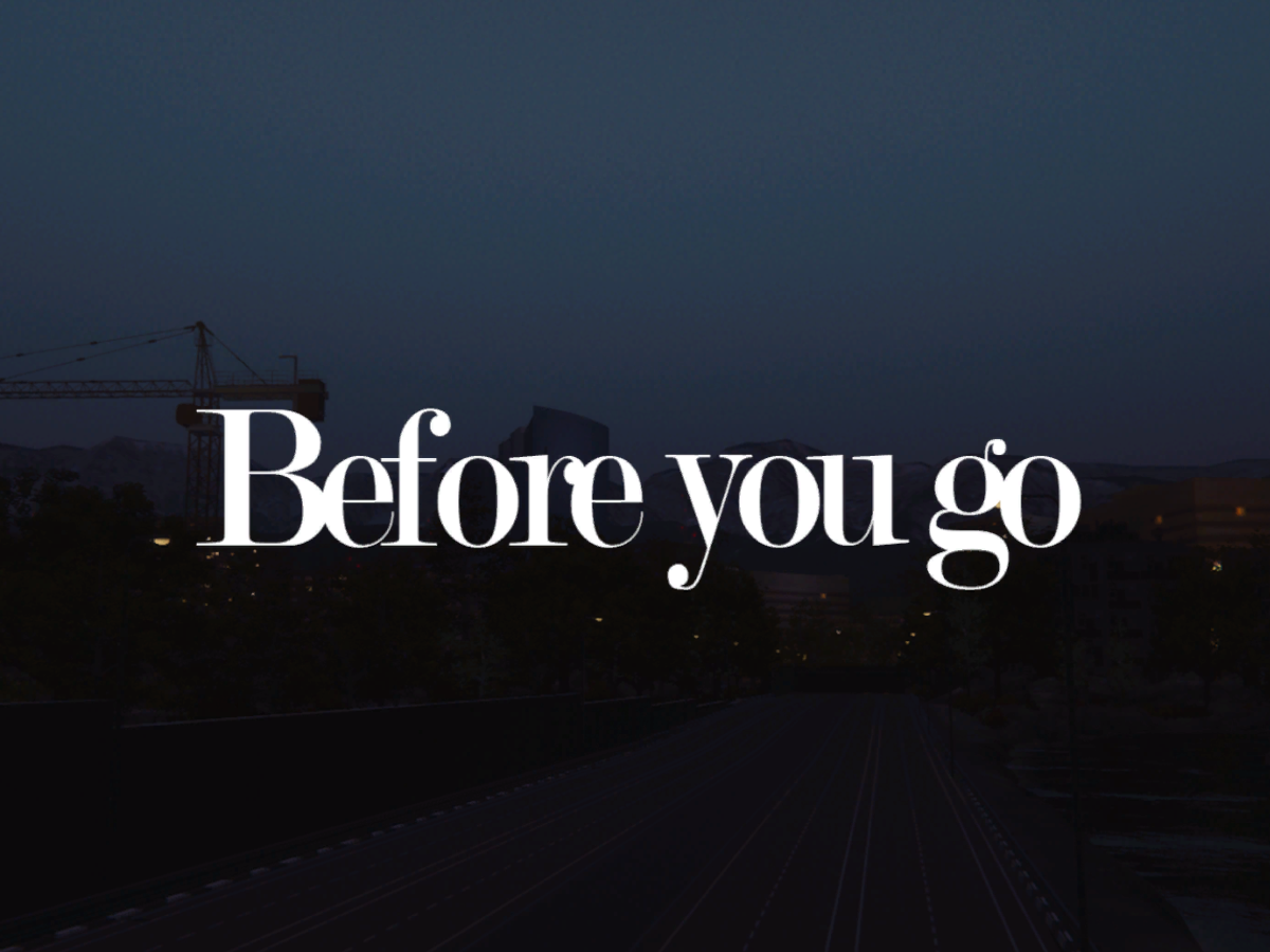 Before you go