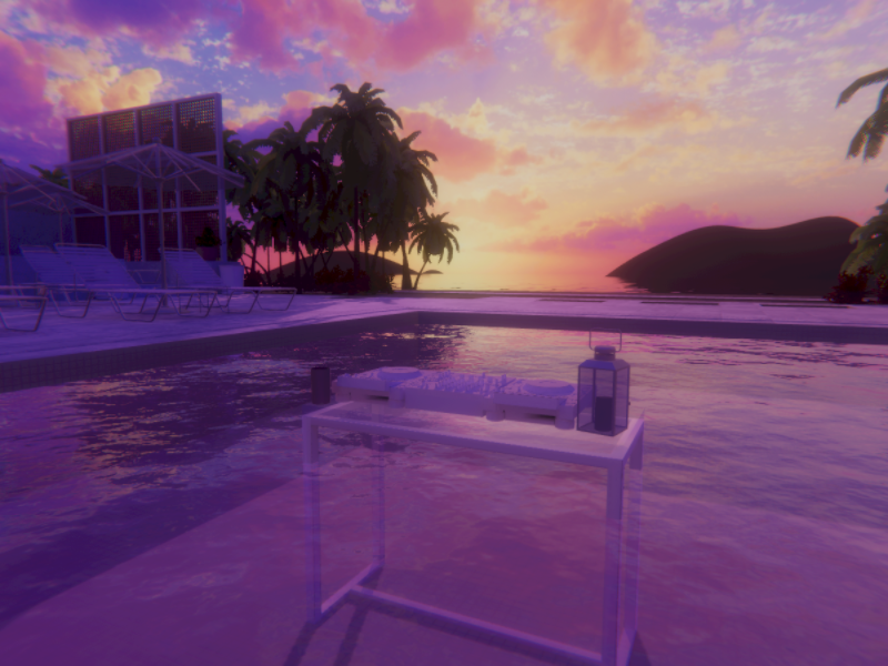 Poolside Partyǃ Golden Sunset - Pachi