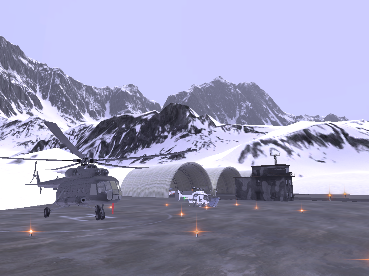 Arctic Airfield‚ Jets and Helis