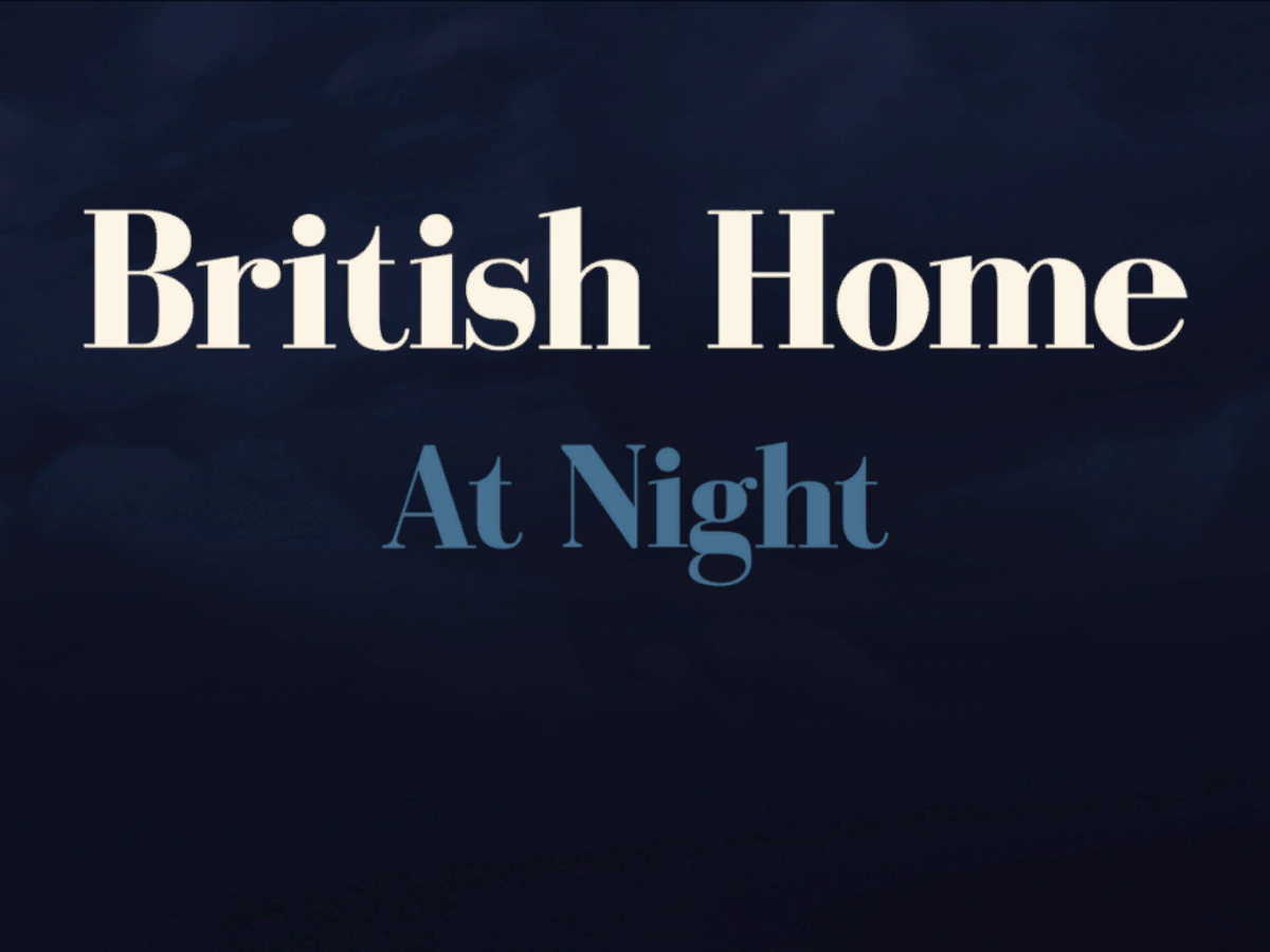 British Home at Night