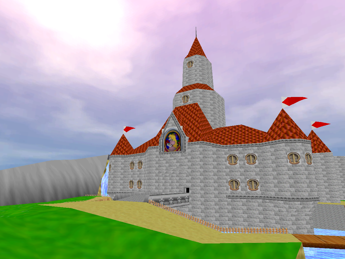 ~ Super Mario 64 - Peach's Castle Outside ~