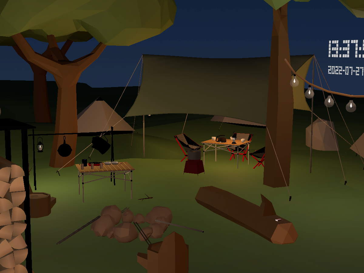 Simple Camping Night | Worlds on VRChat(Beta)