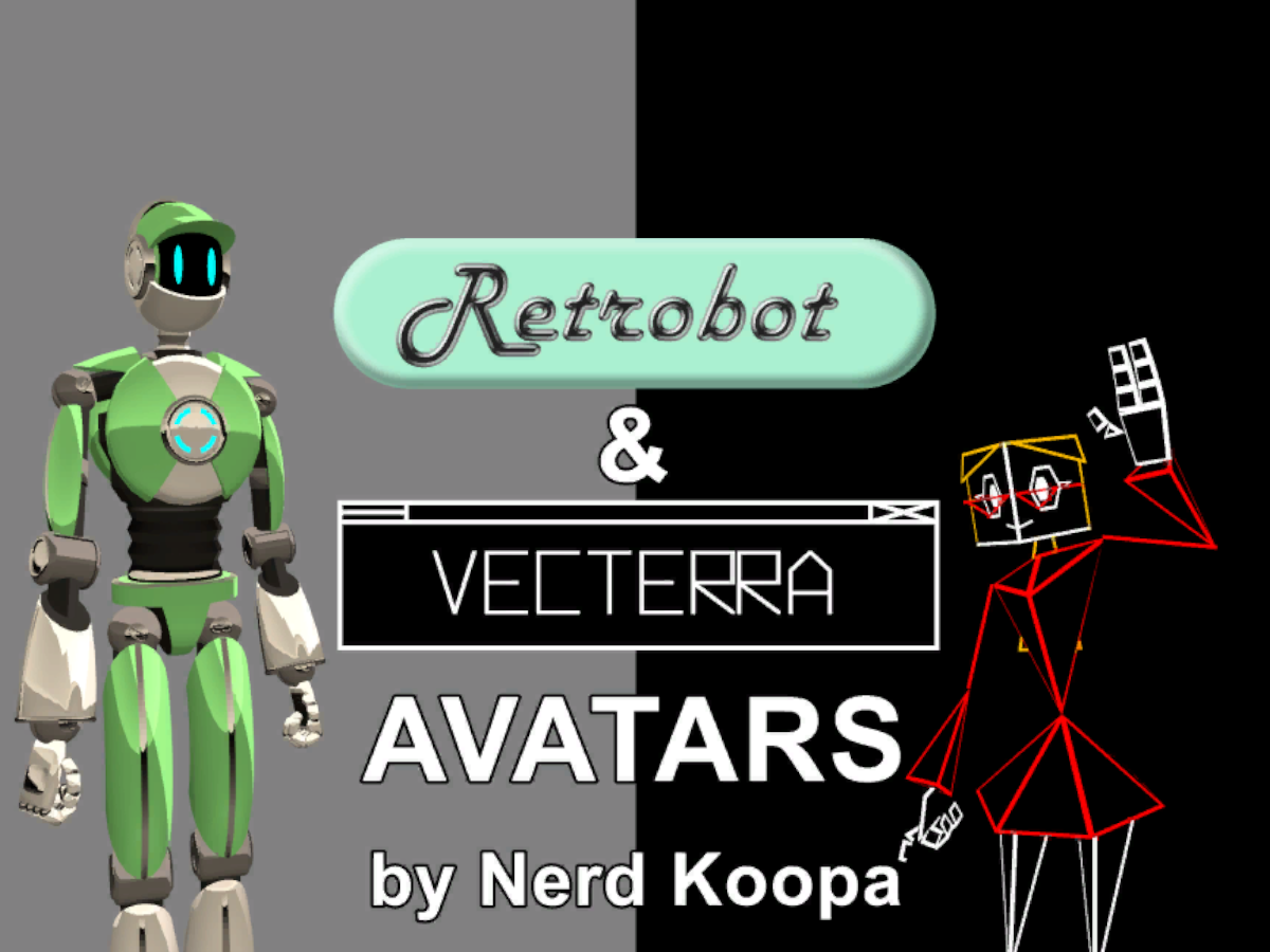 Retrobot and Vecterra Avatars