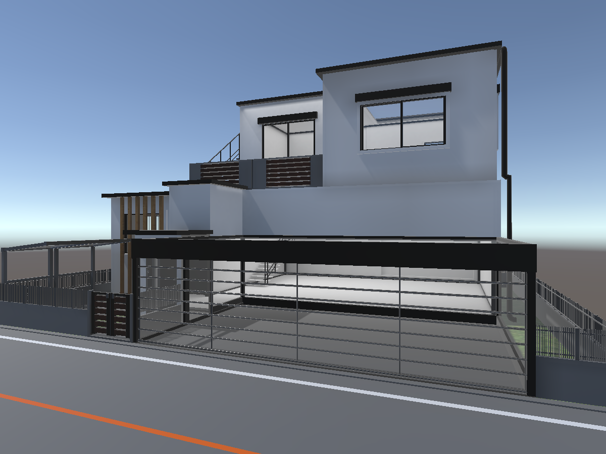 【Sample】Built in garage house