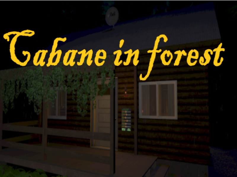 Cabane in forest