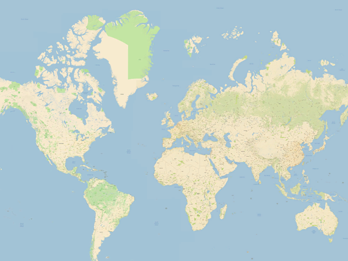 Walkable World Map