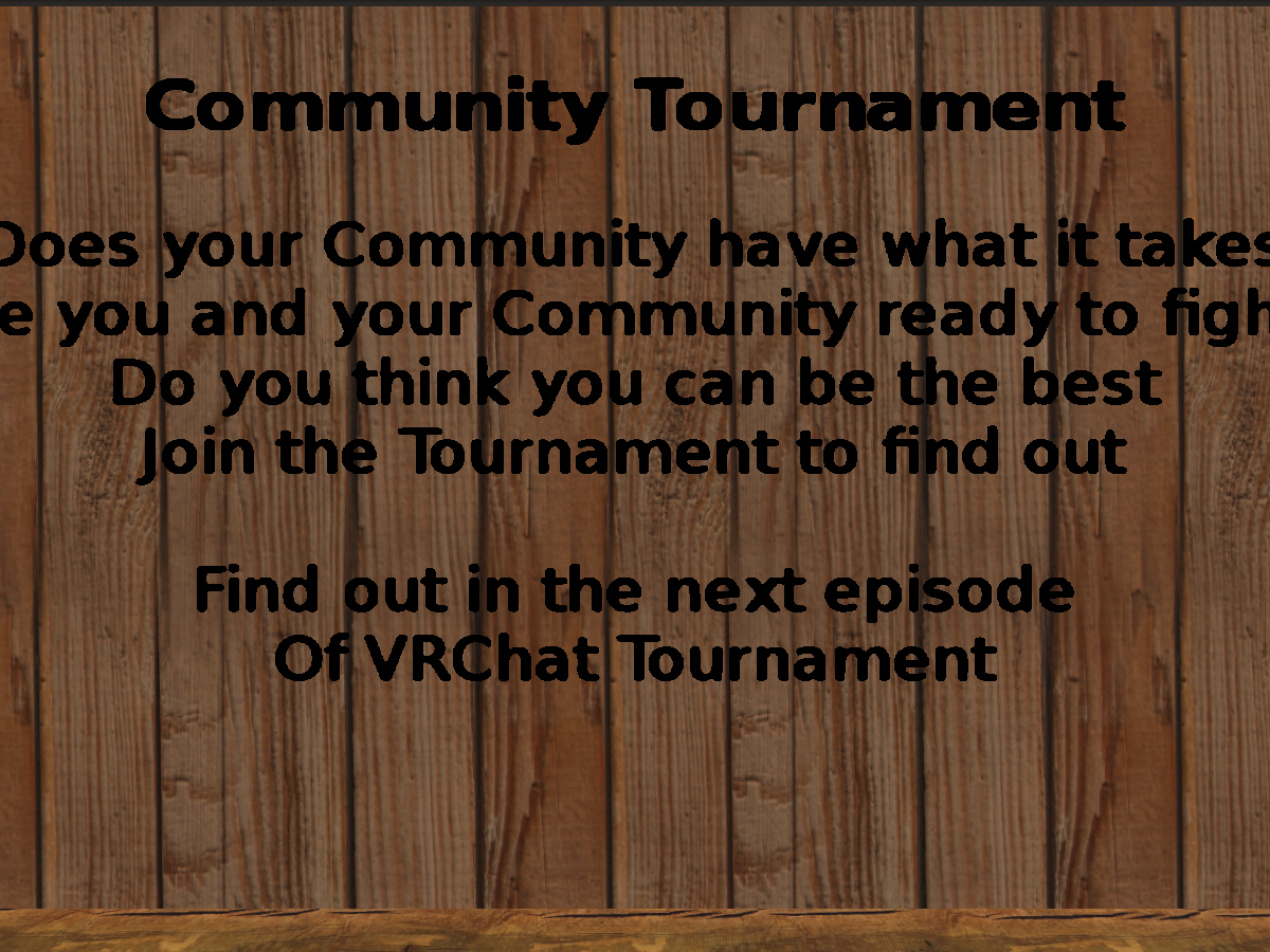 Community Tournament