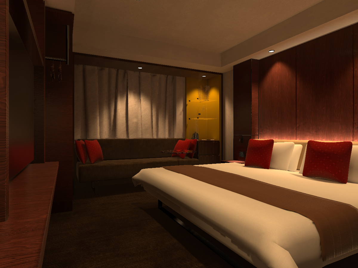 Simple Hotel Room