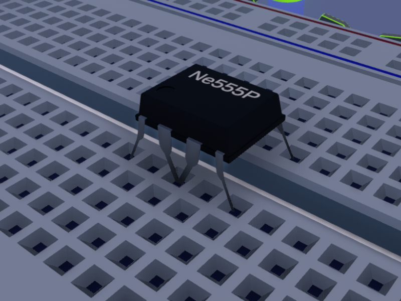 NE555 chip （animated）