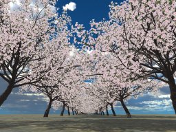 高ポリな桜２０本植樹してみた