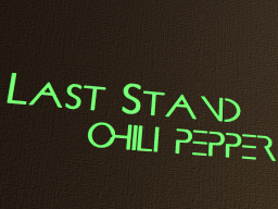 Last stand - chili pepper （No․29）