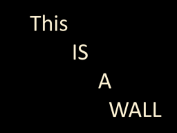 This is A Wall․