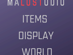 malustudio ItemsDisplayWorld