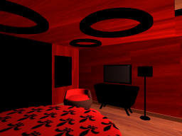 Winter's Cozy Red Room