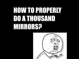 Two Thousand Mirrors