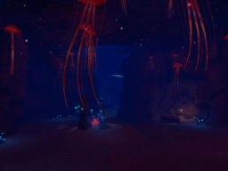 Underwater Cave at Night