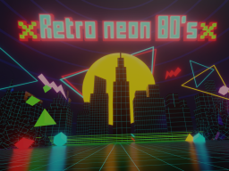 Retro neon 80's