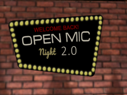 Open Mic Night 2․0 with mirrors and Youtube player