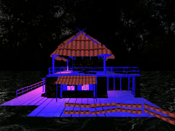 EXPERIENCE REALISM AND AMAZING CABIN BY THE LAKE AT NIGHT