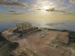 Poseidon Temple at Sounion‚ Greece