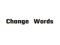 （forJP） Change Words