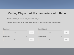 Udon Player mobility demo