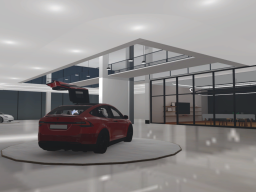 Showroom car Tesla