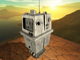 Just A Giant Gonk Droid In The Desert