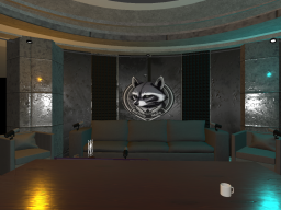 Raccoon mafia podcast room