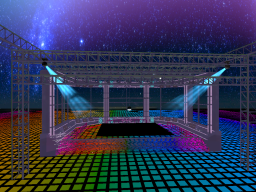 MMD dance Stage （particle floor）