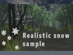Realistic snow sample