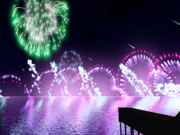 SeaSideHome-J and Fireworks（花火）