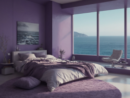 Minimalist Purple Room
