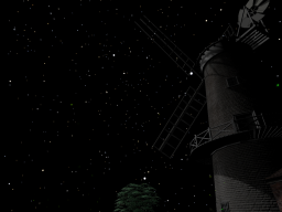 Windmill at night