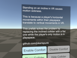 VR Comfort Ramps Demo