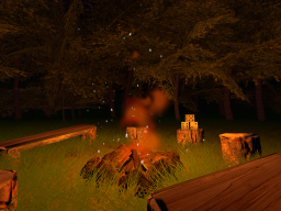 Awerok's Campfire In The Woods