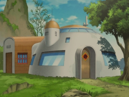 Inside Goku's house