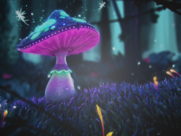 Low Poly Mushroom Forest