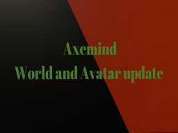Axemind World and Avatar Update