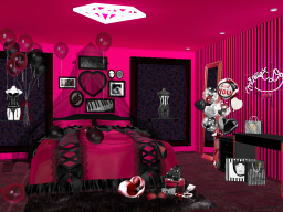 Red＆black bed room - studio Minuet_Doll