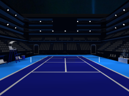 tennis game stadium