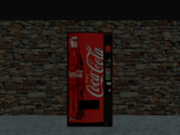 a lonely vending machine