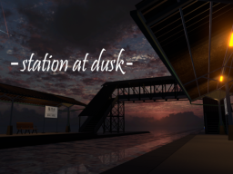 Station at dusk