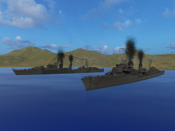 Multi-crew warship battle game
