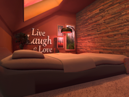 Live‚ Laugh ＆ Love Loft Bedroom DAY