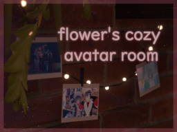flower's cozy avatar room